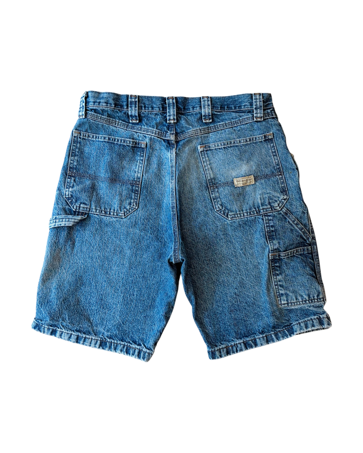 2000s Wrangler Phone Imprint Carpenter Denim Shorts