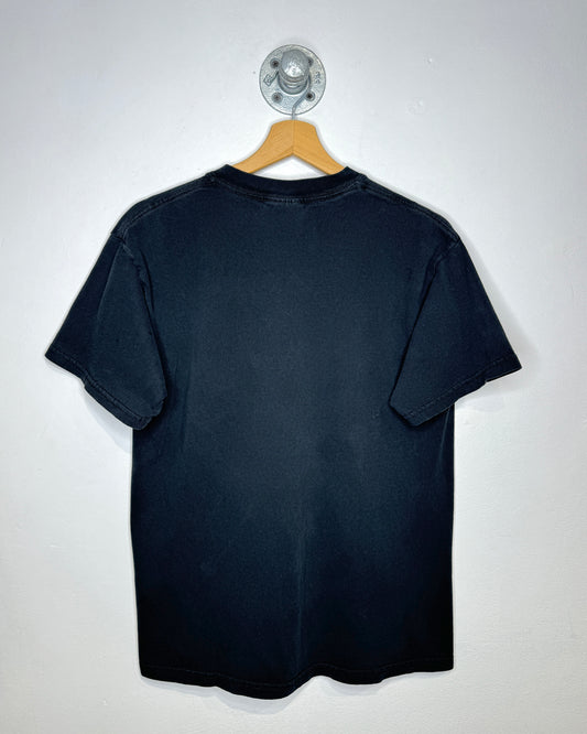 2000s “Don’t Worry…” Faded Black Tee Shirt