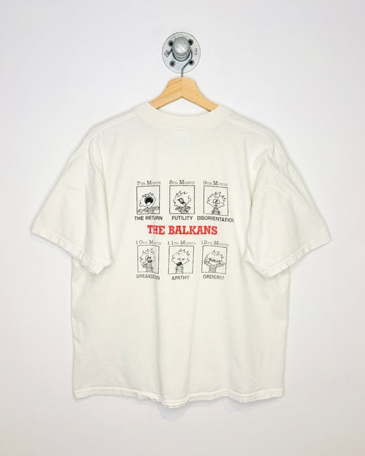 Vintage Y2K Operation Joint Guard White Tee Shirt