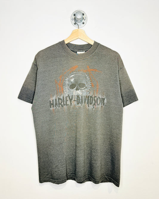 2007 Harley Davidson Edmonton Alberta Grey Tee Shirt