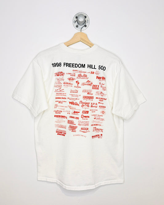 Vintage 1998 Freedom Hill 500 Ski-Doo White Tee Shirt