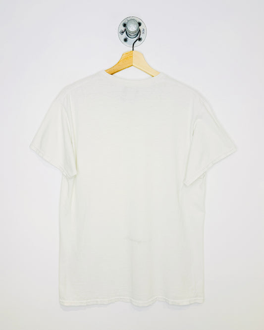 Thrasher Skate Faded Graphic White Distressed Tee Shirt