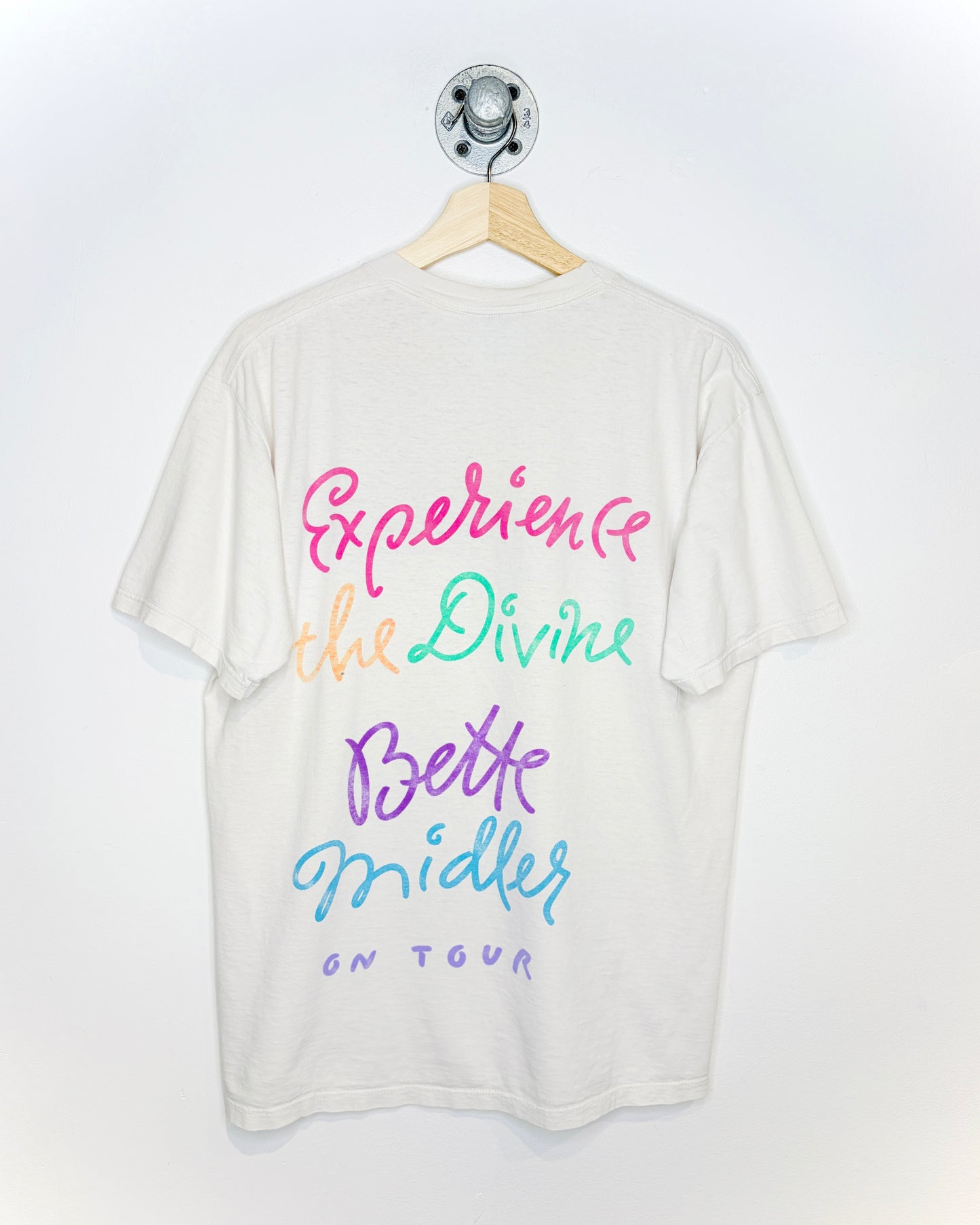 Vintage 90s Bette Midler On Tour White Tee Shirt