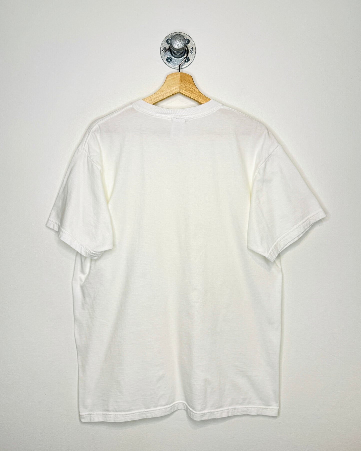Vintage 90s Stafford Blank White Tee Shirt