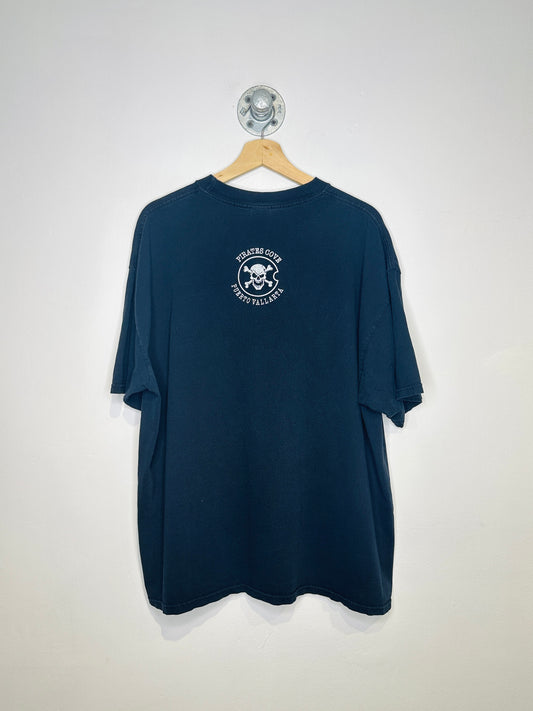 Vintage 2000s Puerto Vallarta Time Flies When You’re Having Rum Black Tee Shirt