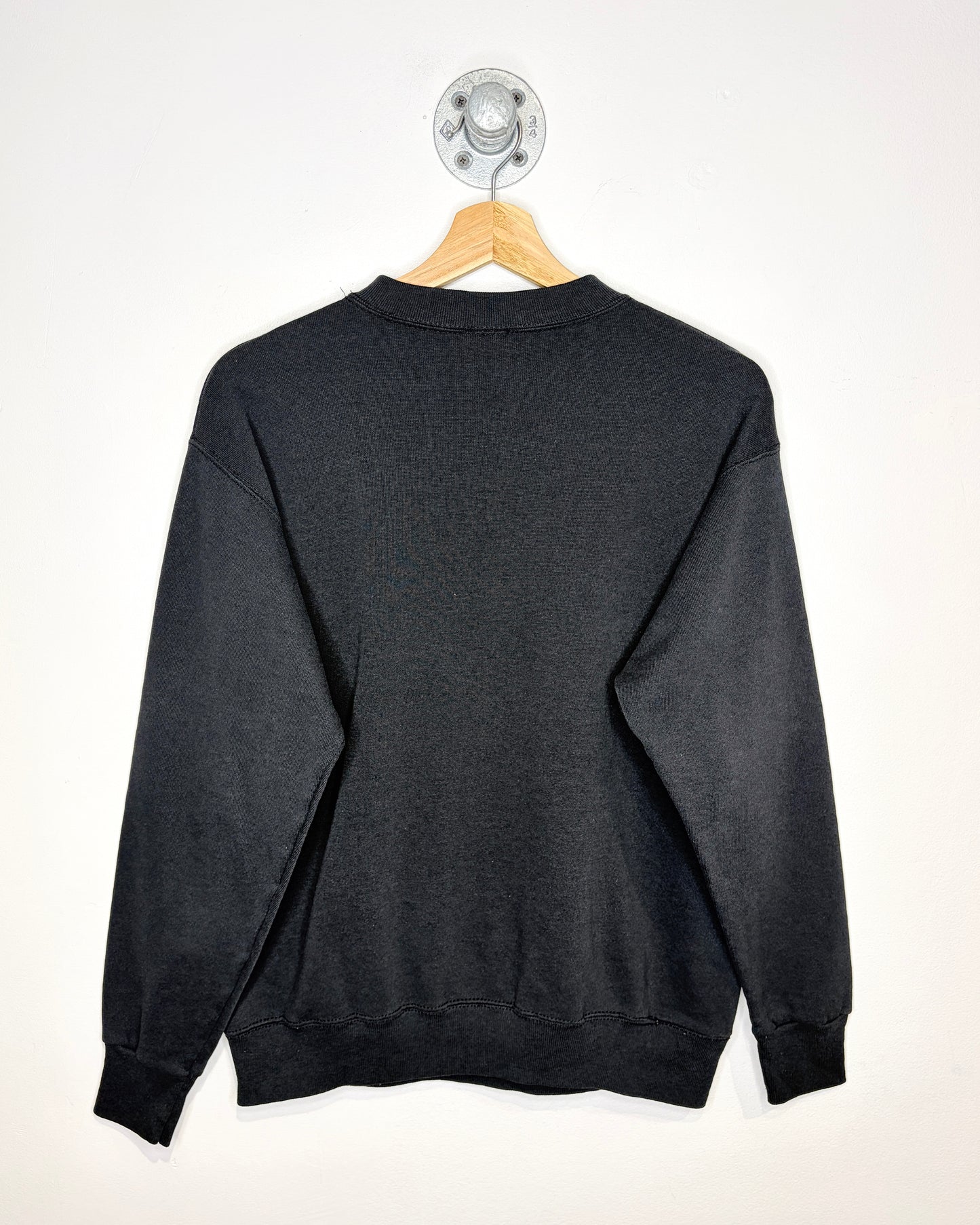 Vintage 1980s Mickey Mouse Texas Black Crewneck Sweatshirt