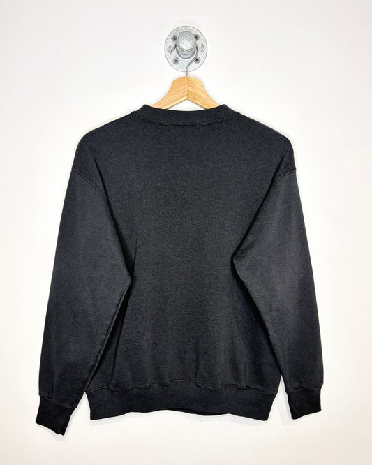 Vintage 1980s Mickey Mouse Texas Black Crewneck Sweatshirt