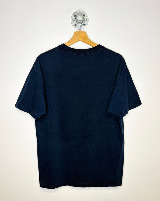 Vintage Late 1990s Tommy Hilfiger Navy Distressed Tee Shirt