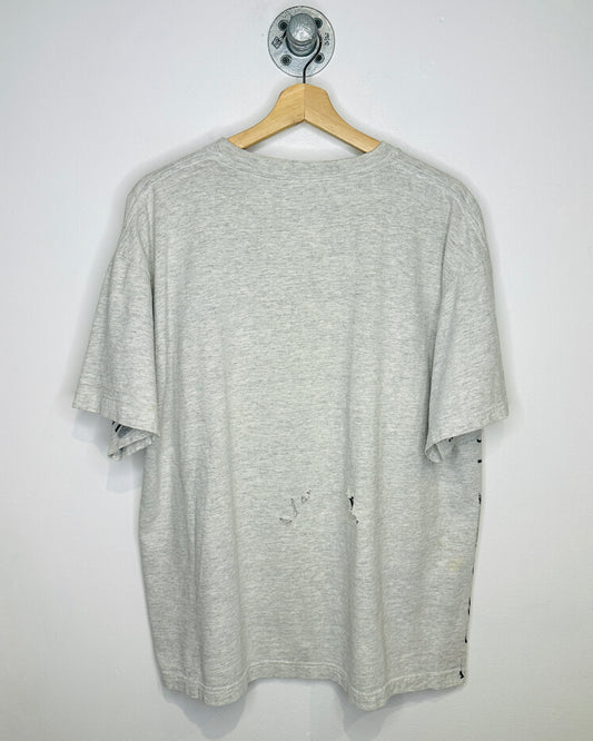 Vintage 90s Bugs Bunny Baseball Heather Grey Tee Shirt