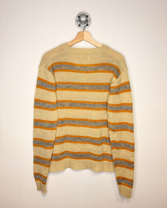 Vintage 70s Silton California Earth Tone V-Neck Sweater