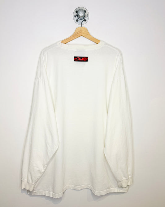 Vintage 2000s Givemeface 0.3 Longsleeve White Shirt