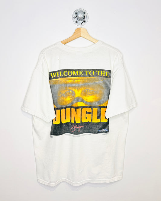 Vintage 2003 John Force Funny Car King White Tee Shirt