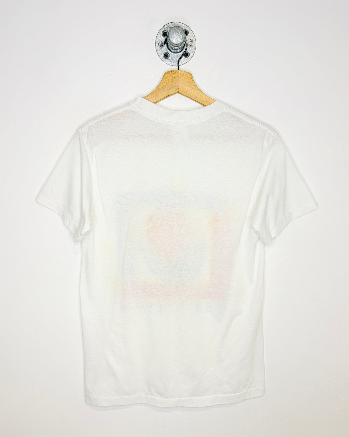 Vintage 1989 Americas New Year Paper Thin White Tee Shirt