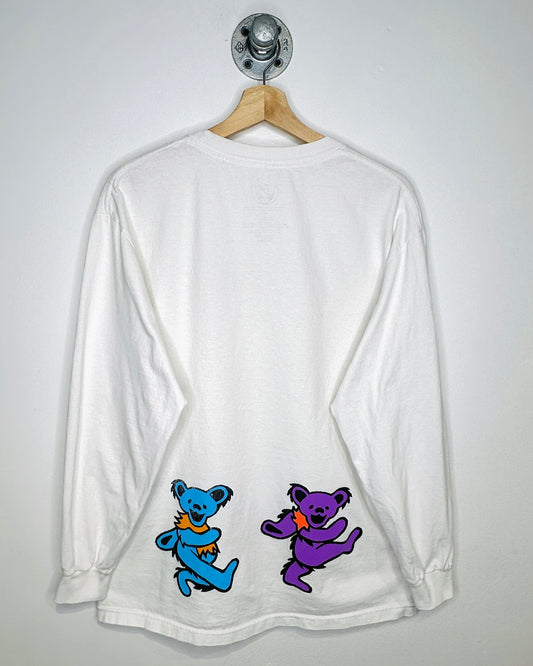 The Grateful Dead Bears Long Sleeve White Tee Shirt