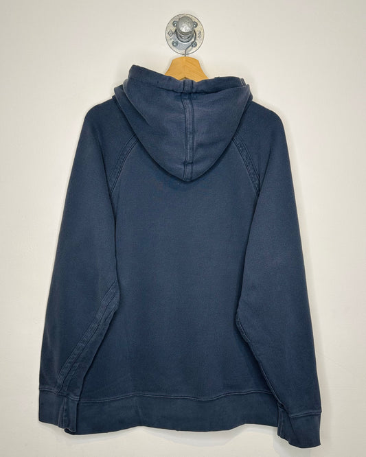 2000s Old Navy Blank Raglan Cut Navy Hoodie