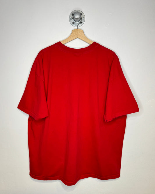 Vintage 2000 “Here Comes Santa Paws” Red Tee Shirt