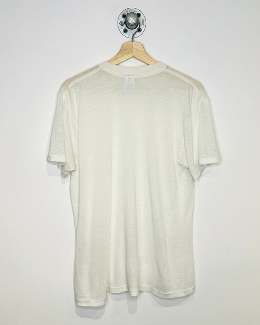 Vintage Towncraft Paper Thin Blank White Tee Shirt