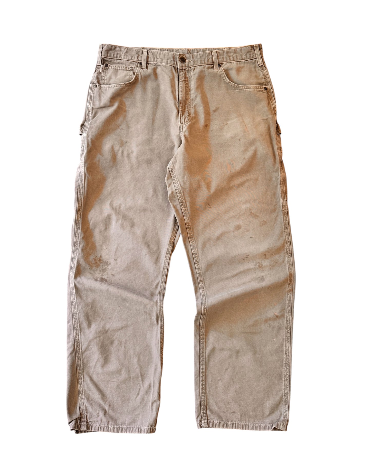 2000s Carhartt Loose Fit Olive Carpenter Pants