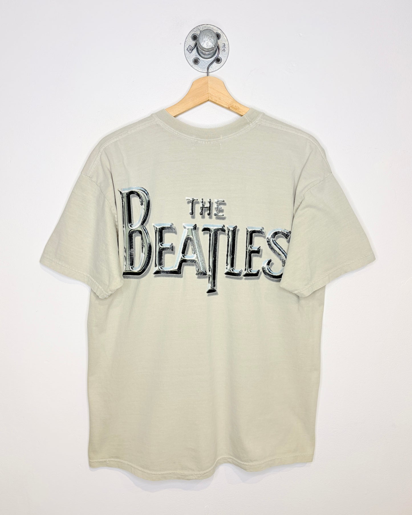 Vintage 2000 The Beatles Bloomingdales Beige Graphic Tee Shirt