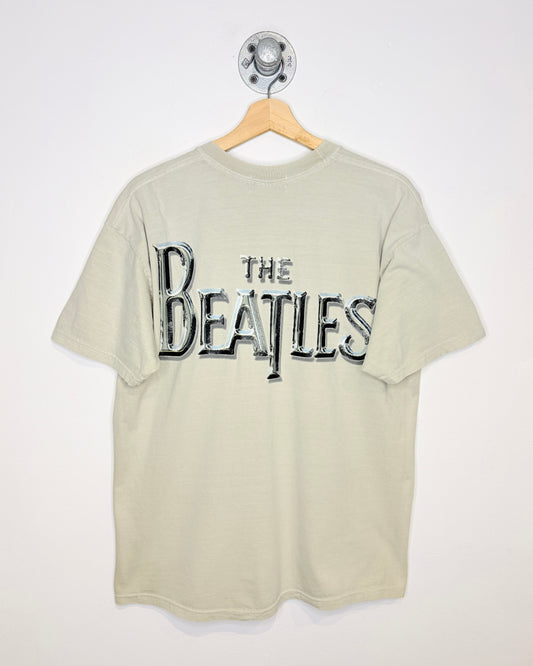 Vintage 2000 The Beatles Bloomingdales Beige Graphic Tee Shirt