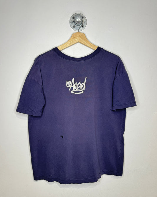 2000s “No Angel” Faded Navy Blue Tee Shirt