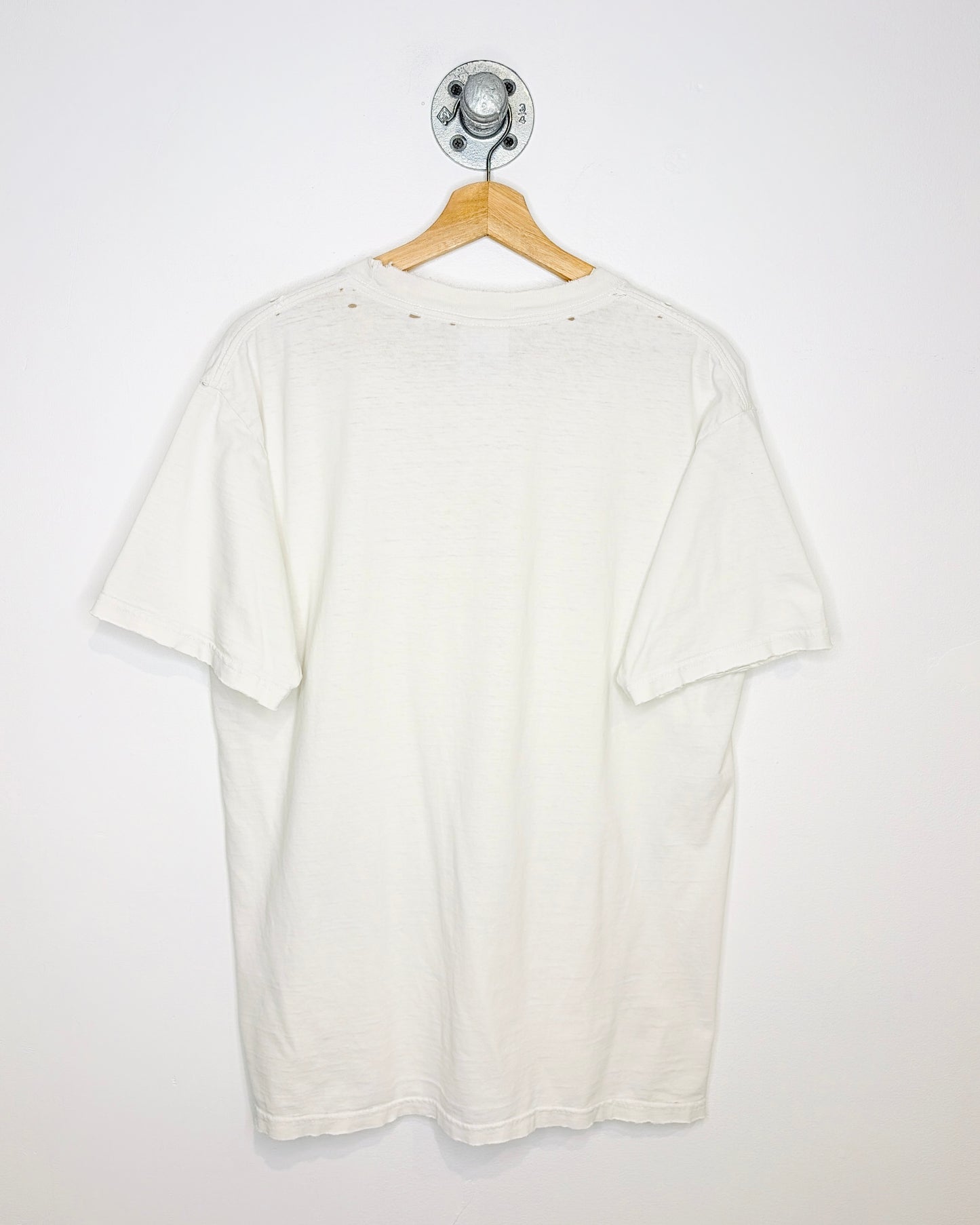 Vintage Kansas City Chiefs Distressed White Tee Shirt