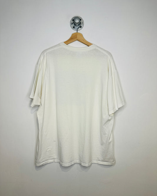 Vintage 1991 Opening Day Fishing Adventure Graphic White Tee Shirt