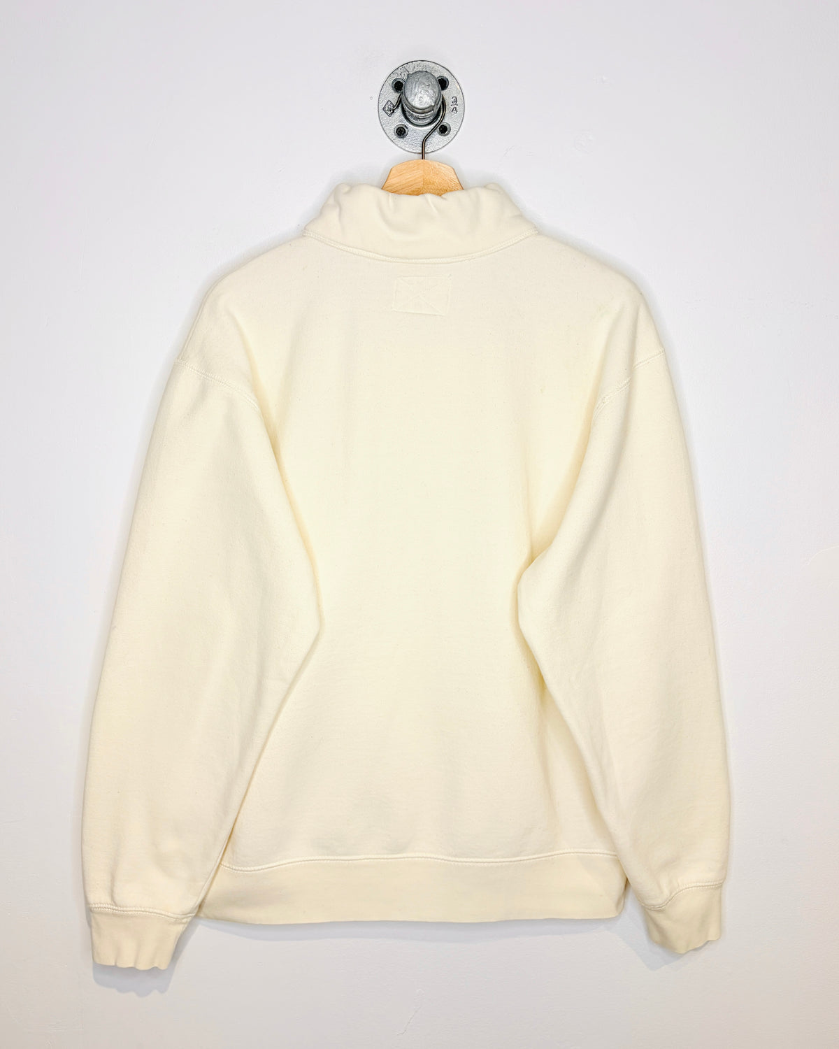 2000s Aeropostale Heavyweight Eggshell White 1/4 Button Sweatshirt