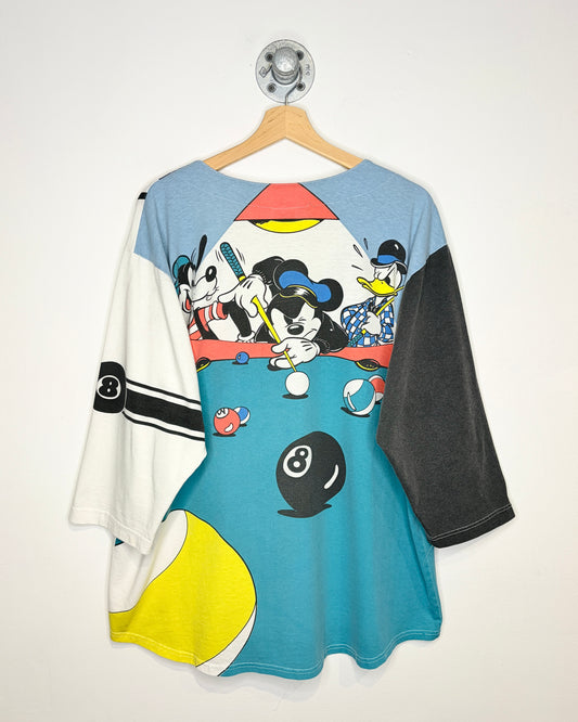 Vintage 90s Disney Billiards AOP Baseball Shirt