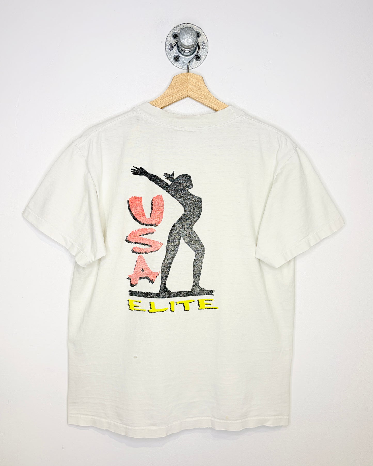 Vintage 1990s USA Gymnastics Cream Tee Shirt