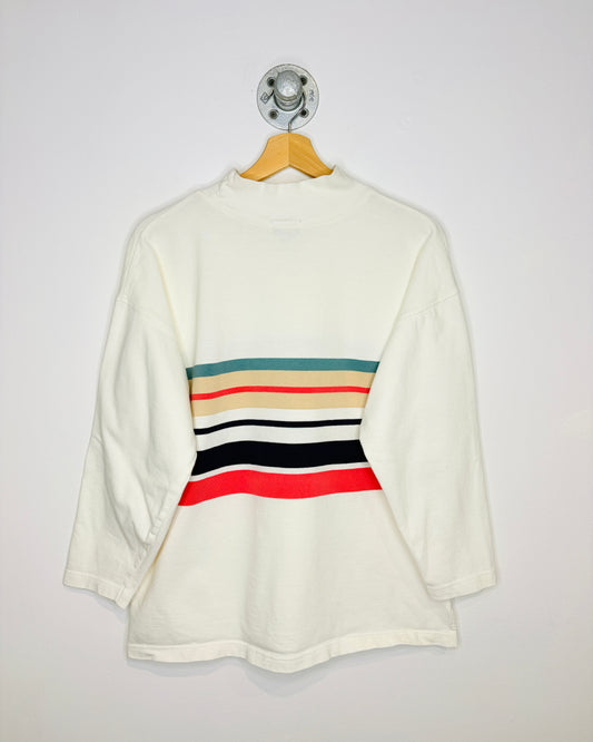 Vintage 90s Boundary Waters White Turtleneck Longsleeve Shirt