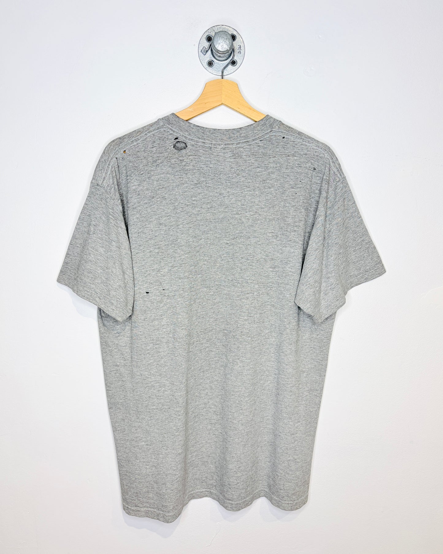 Vintage 1999 Calgary Landscape Grey Distressed Tee Shirt
