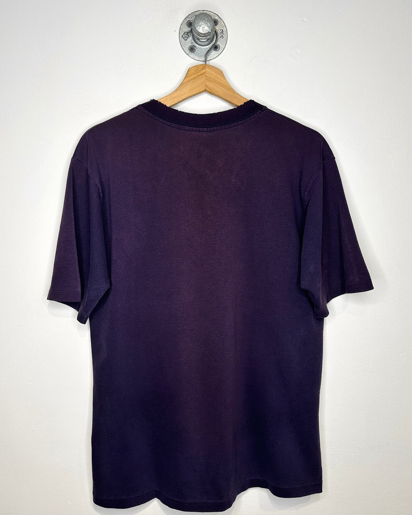 Vintage 90s Faded Navy Blue Pocket Tee Shirt