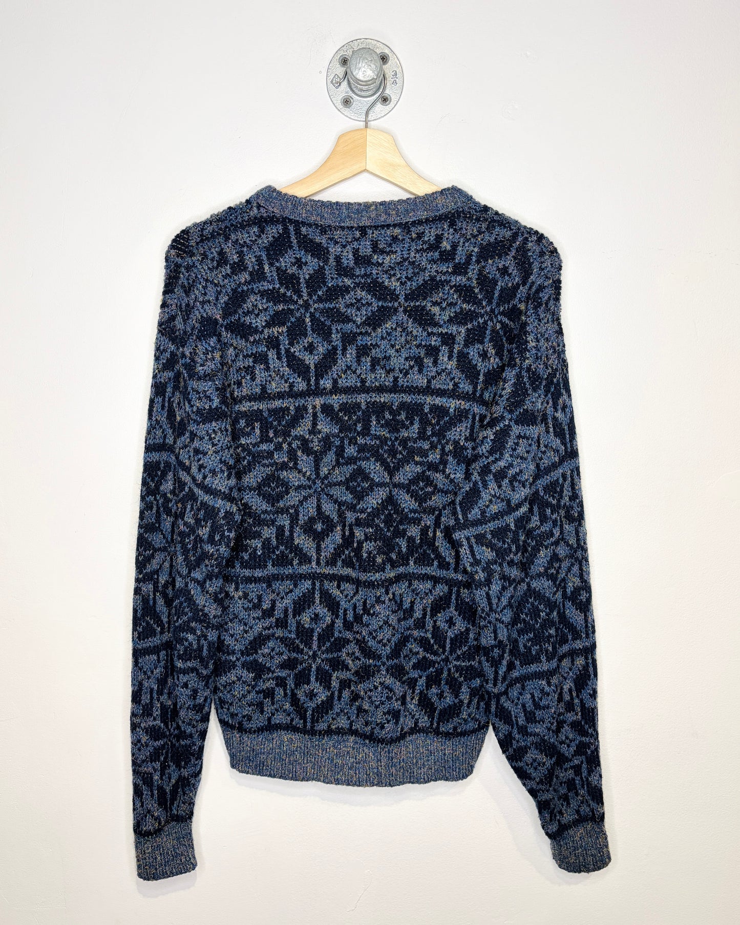 Vintage 90s Le Tigre Navy Blue Sweater