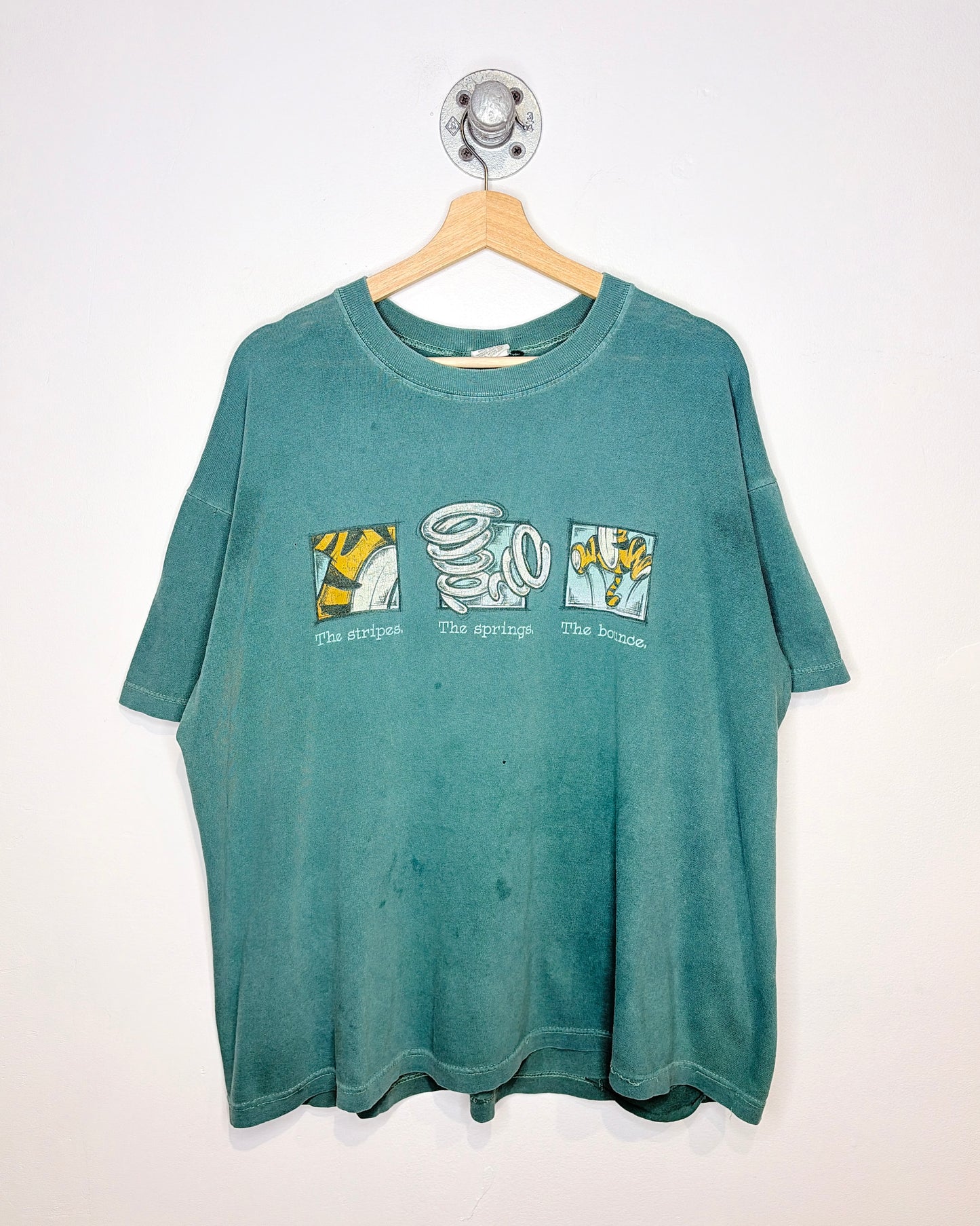 Vintage 90s “The Tigger” Faded Green Tee Shirt