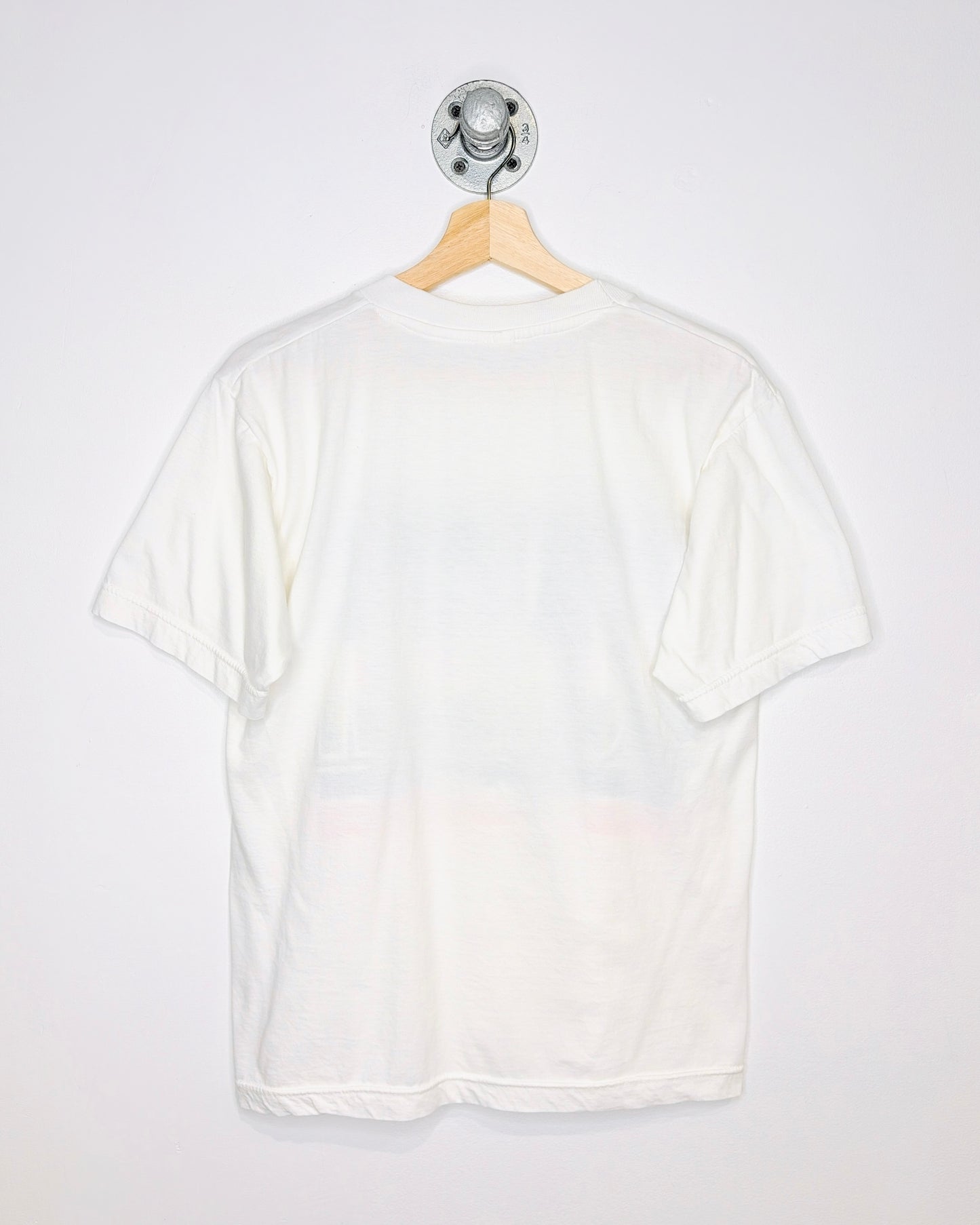 Vintage 1992 London England Paper Thin White Tee Shirt