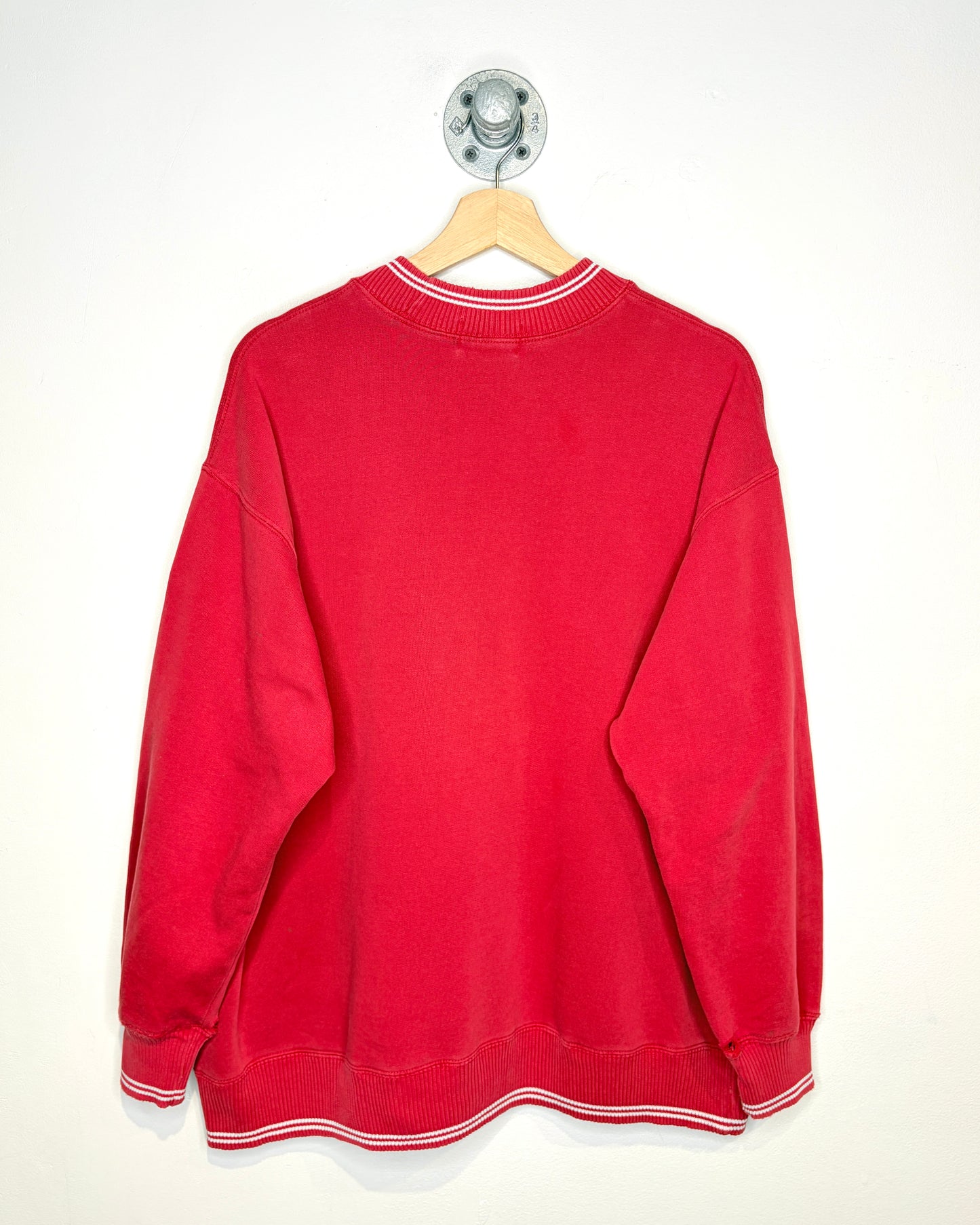Vintage 90s Levi Strauss Faded Red Crewneck Sweatshirt