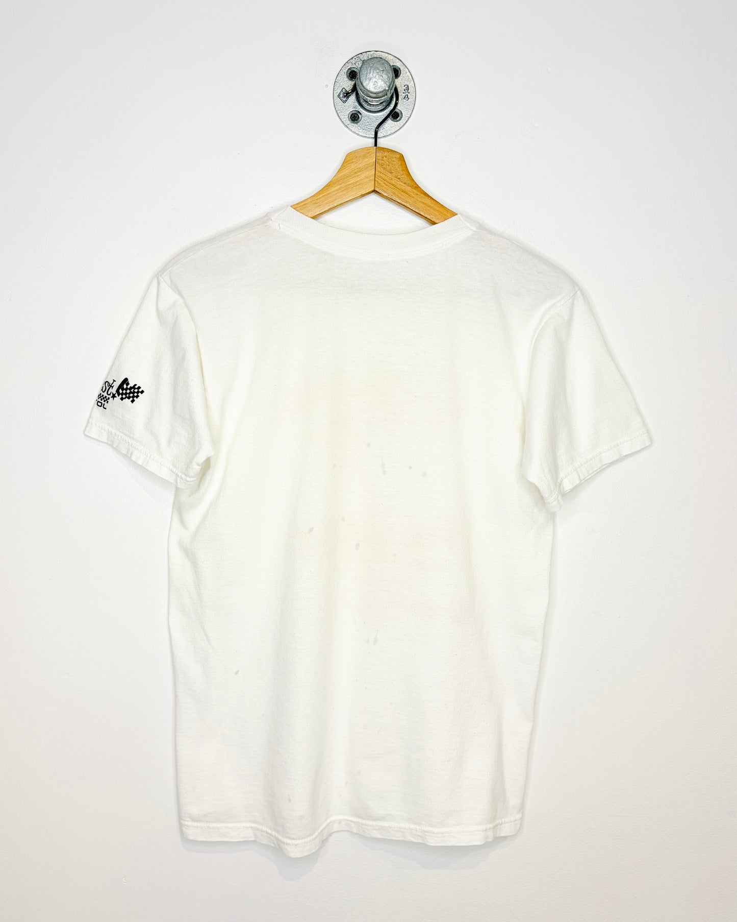 Vintage 90s Fishing Rodeo Thin White Tee Shirt