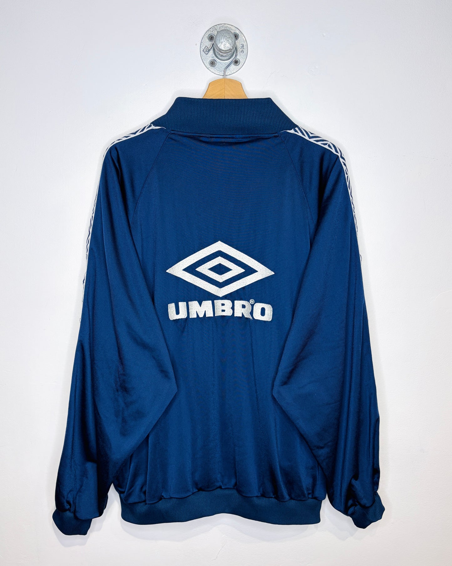 Vintage Umbro Embroidered Navy Track Jacket