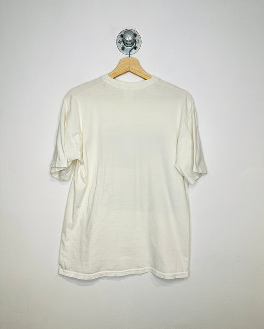 Vintage 1990s Huntington Beach Surf White Tee Shirt