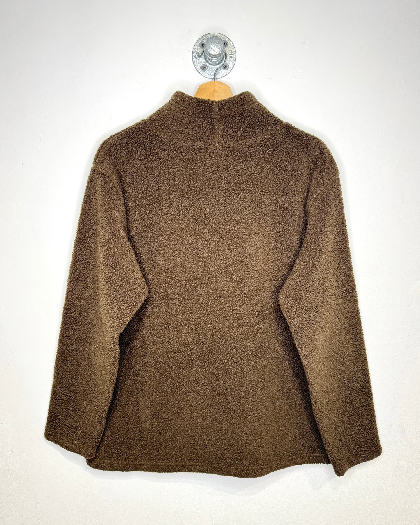 2000s GAP Brown Mockneck Fleece Sweatshirt