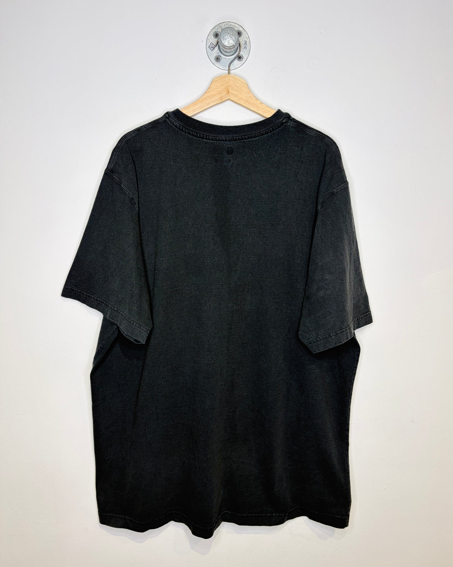 2000s Carhartt Faded Black Henley Tee Shirt
