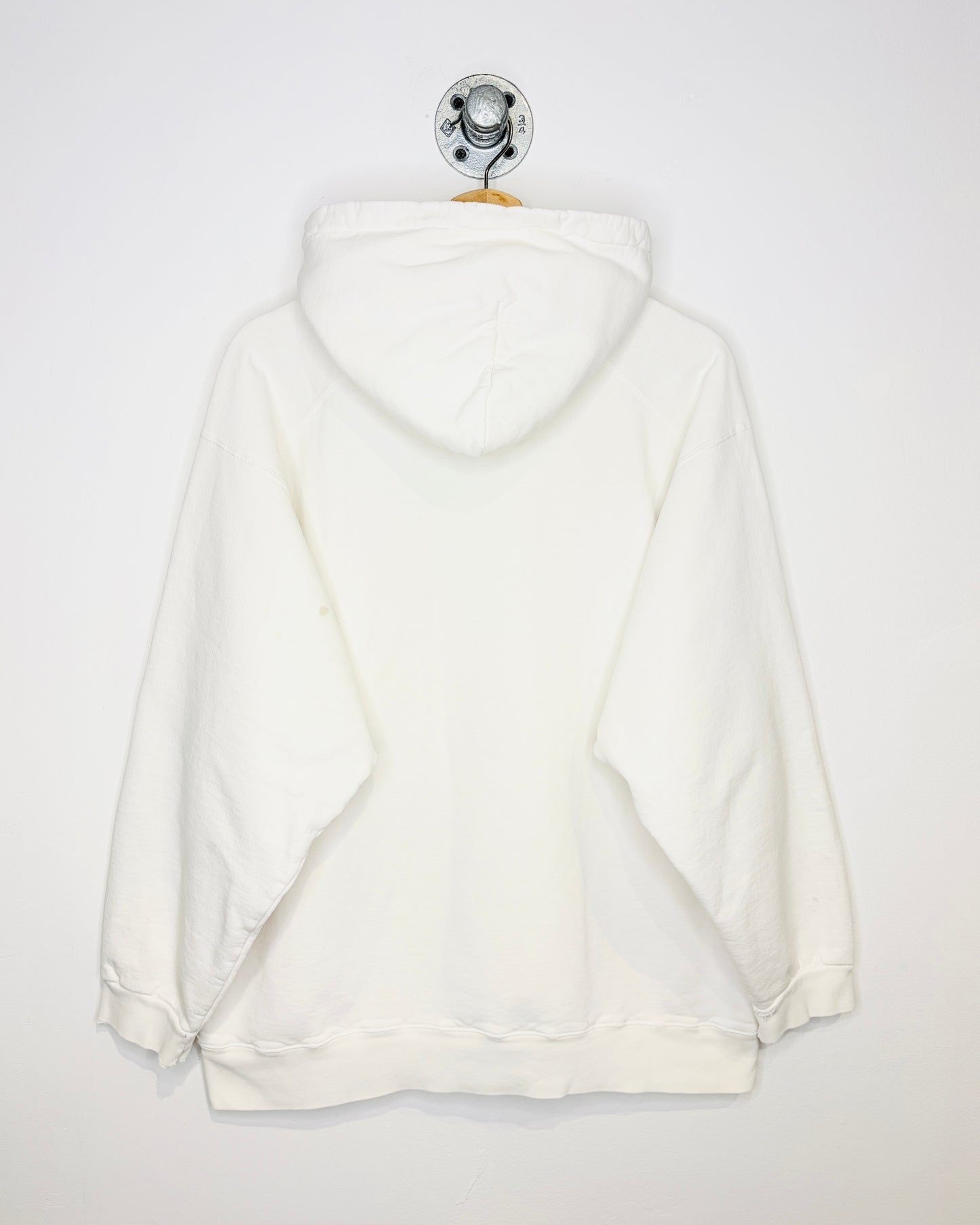 Vintage Boxy Oregon State Beavers White Distressed Hoodie