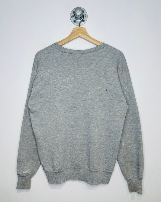 Vintage 1980s Coors Logo Grey Crewneck Sweatshirt