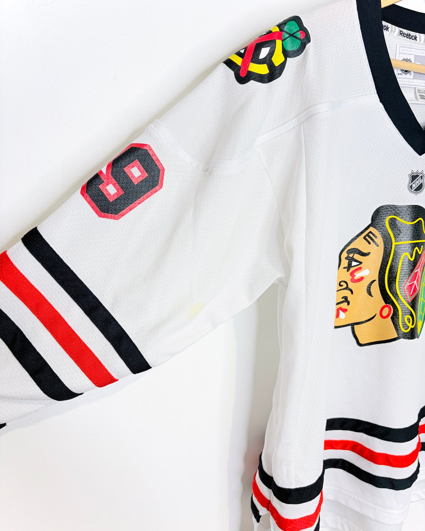 Reebok Chicago Black Hawks Toews White Hockey Jersey