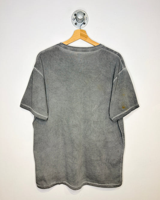 Y2K Route 66 Affliction Style Faded Grey Tee Shirt