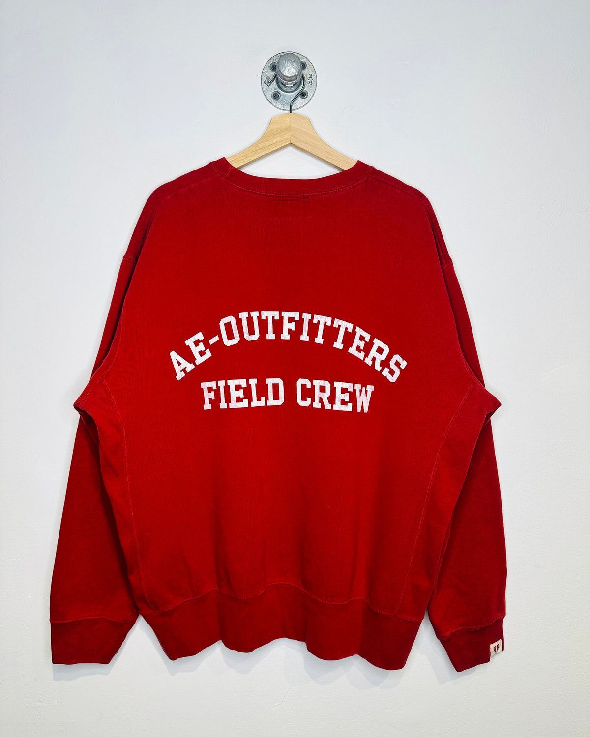 Vintage 2000s Logan Bulldogs American Eagle Outfitters Red Crewneck Sweatshirt