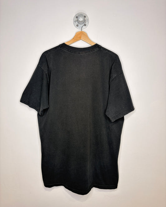 Vintage 90s Blank FOTL Faded Black Tee Shirt