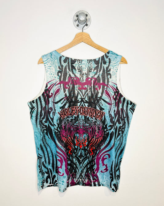2000s Women’s Harley Davidson AOP Tank Top