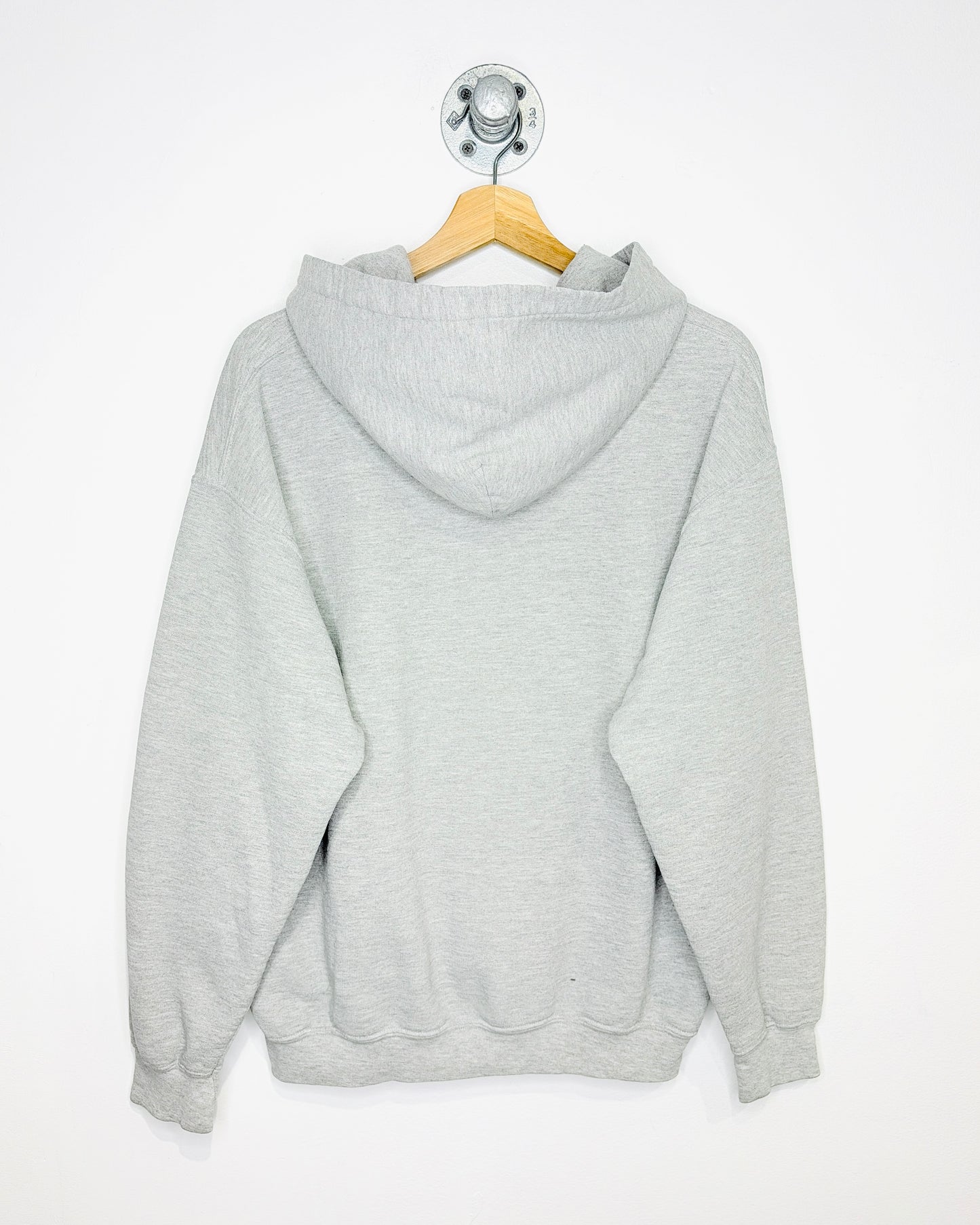 2000s Edmonton Oilers Hockey Grey Hoodie